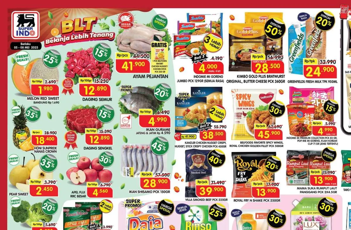 Promo Superindo Weekday 7 Mei 2025, Diskon 50% dan Harga Spesial Berakhir Besok