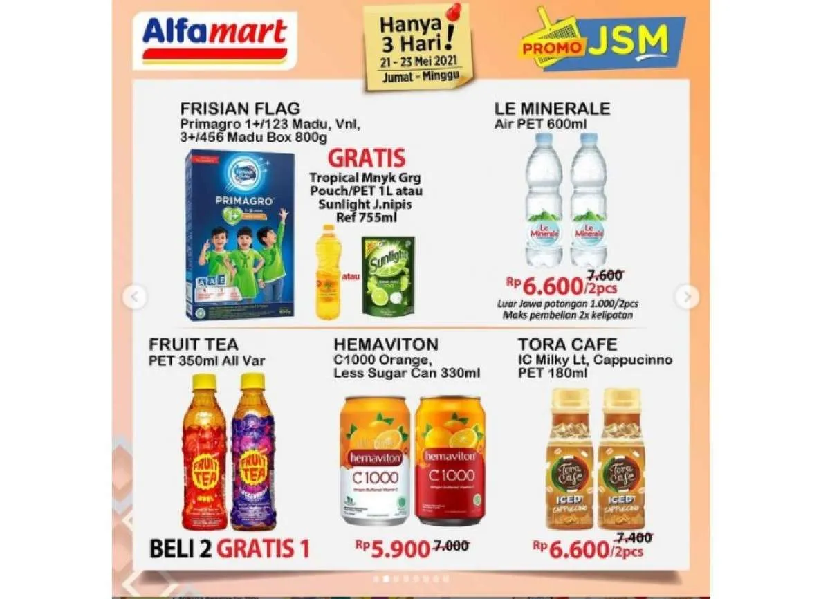  Promo JSM Alfamart diskonan hari MInggu! 