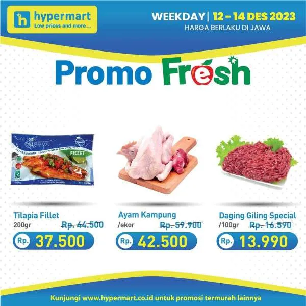 Promo Hypermart Hyper Diskon Weekday Periode 12-14 Desember 2023