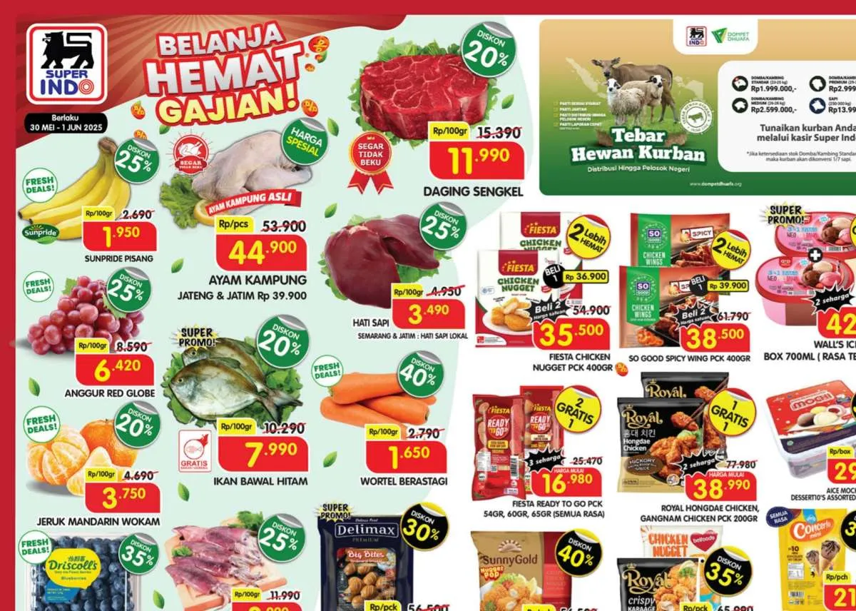 Katalog Promo JSM Superindo Diskon hingga 50% Periode 30 Mei-1 Juni 2025