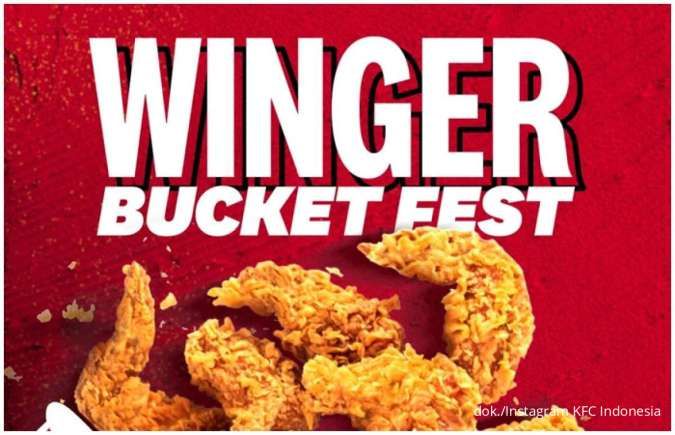 Promo KFC Winger Bucket Fest 14-18 Februari 2025, Paket Hemat Mulai Rp 60.000-an