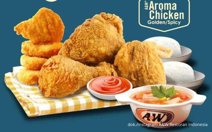 Kumpulan Promo A&W Super Deals April, Paket Hemat Aroma Chicken Bikin Kenyang