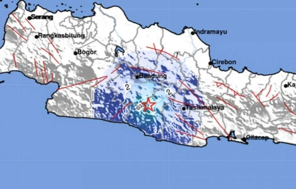 Hingga Jumat (20/9) Pagi, Terjadi 33 Kali Gempa Susulan di Bandung