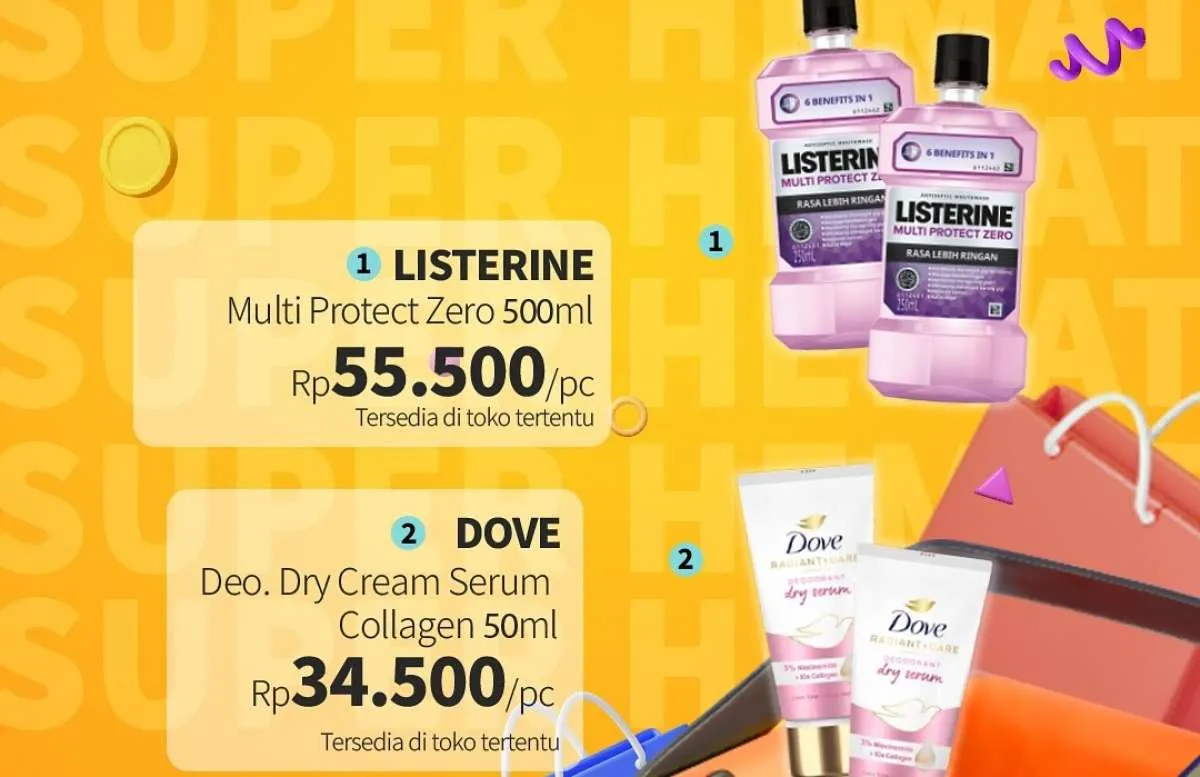 Promo Guardian 16-29 Oktober 2025, Tambah Uang Rp 1.000 Dapat 2 Listerine-Colgate