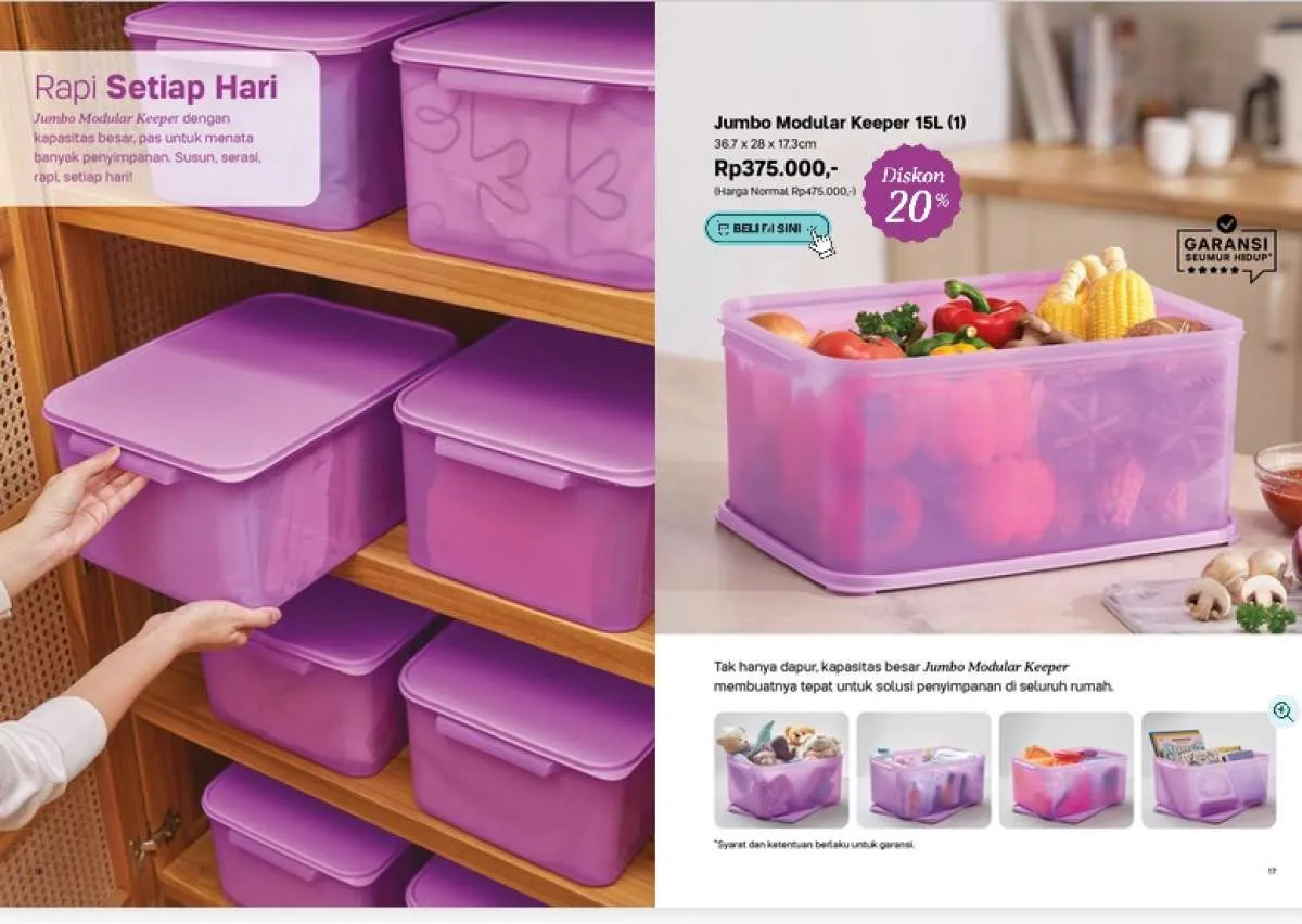 Ada Diskon Hingga 60%, Saatnya Belanja Hemat Dengan Promo Tupperware Desember 2023