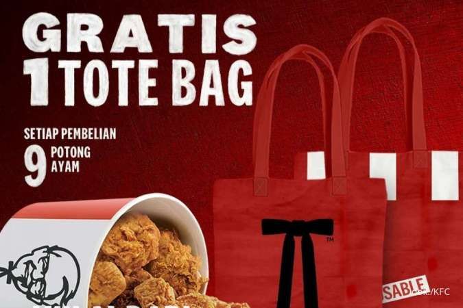 Promo KFC Terbaru 2023, Beli 9 Ayam Goreng Gratis 1 Tote Bag KFC