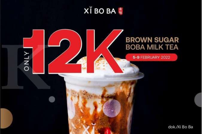 Promo Xi Bo Ba 5-9 Februari 2022, Beli Brown Sugar Boba Milk Tea Cuma Rp 12.000