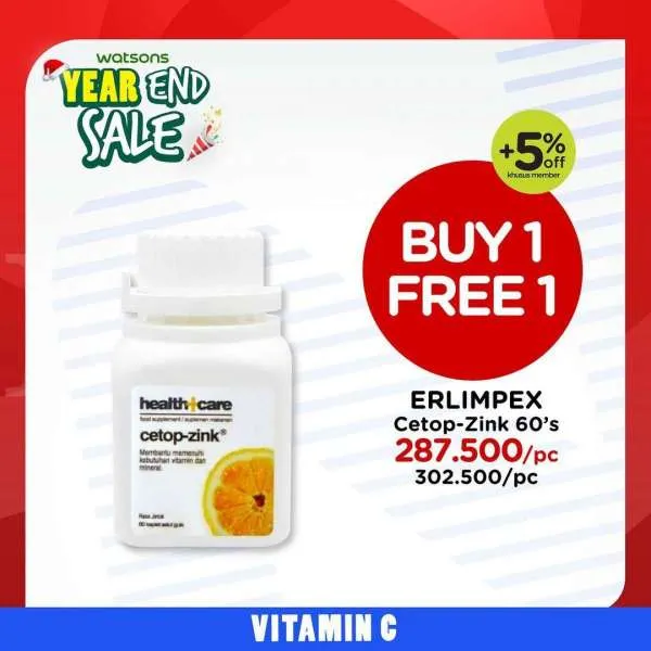 Promo Watsons Year End Sale Edisi Vitamin 23 Desember 2021-2 Januari 2022