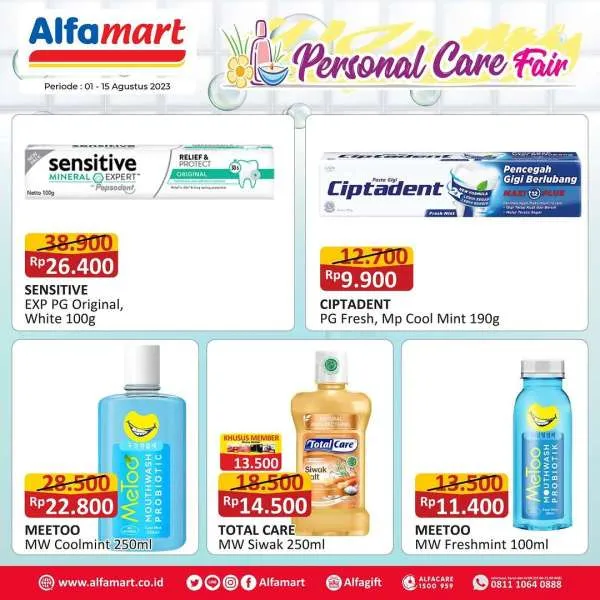 Promo Alfamart Personal Care Fair Periode 1-15 Agustus 2023
