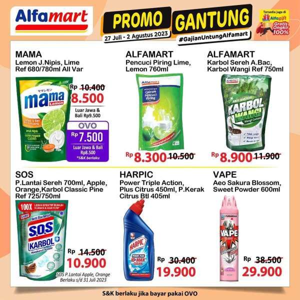 Katalog Harga Promo Alfamart Gantung Terbaru 27 Juli-2 Agustus 2023