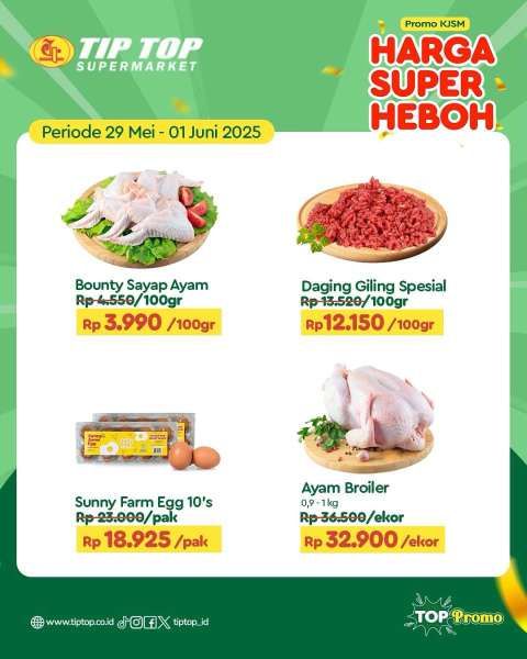 Promo KJSM Tip Top Supermarket 29 Mei-1 Juni 2025