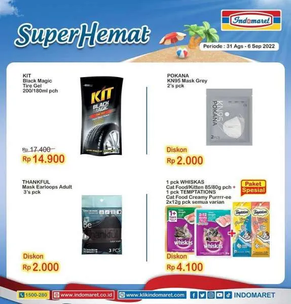 Promo Indomaret Super Hemat Mingguan 31 Agustus-6 September 2022