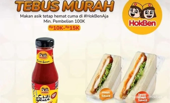 Hemat dengan Promo HokBen Tebus Murah Oktober 2025, 5 Pilihan Menu Mulai Rp 10.000