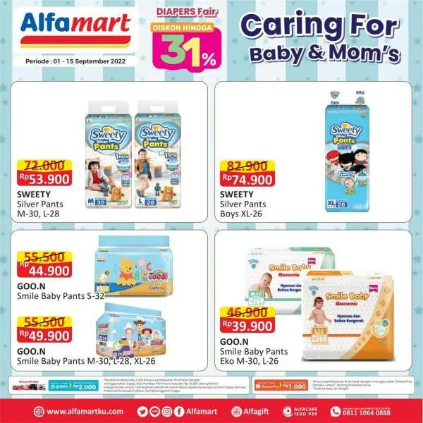 Promo Alfamart Diapers Fair Periode 1-15 September 2022