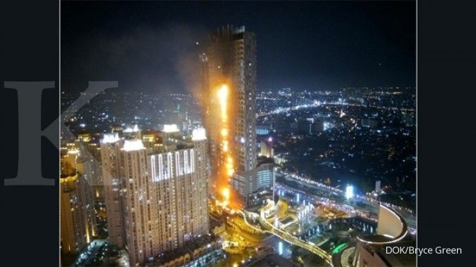 Kebakaran lalap 6 lantai Gedung Neo Soho