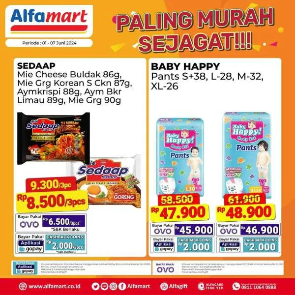 Promo Alfamart Paling Murah Sejagat Periode 1-7 Juni 2024