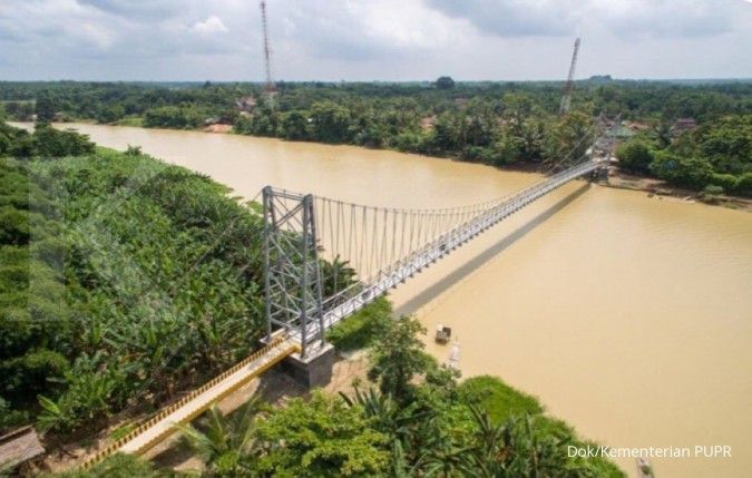Sepanjang 2015-2021, Kementerian PUPR Bangun 410 Jembatan Gantung