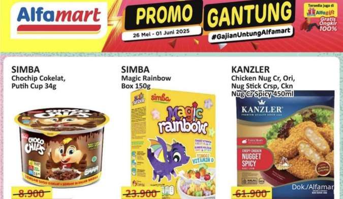 Katalog Promo Alfamart Gantung 26 Mei-1 Juni 2025, Indomilk-Kanzler Harga Spesial
