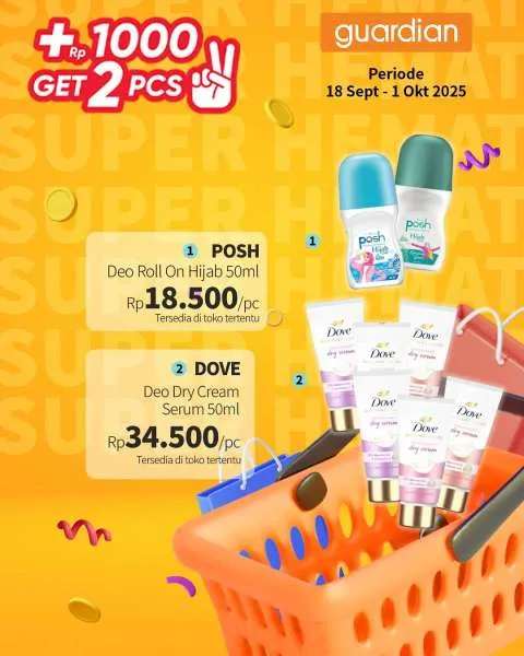 Promo Guardian Super Hemat Periode 18 September-1 Oktober 2025
