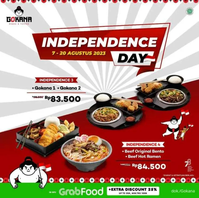 Promo Gokana Independence Day 7-20 Agustus 2023 