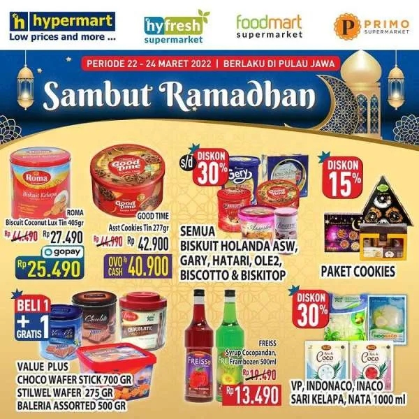 Promo Hypermart Sambut Ramadhan 22-24 Maret 2022