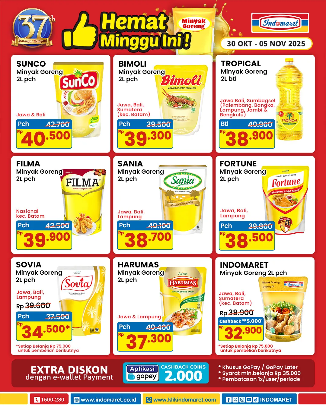 Promo Minyak Goreng Indomaret Periode 30 Oktober-5 November 2025
