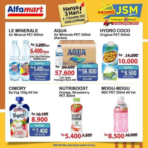 Katalog Harga Promo JSM Alfamart 9-11 Desember 2022