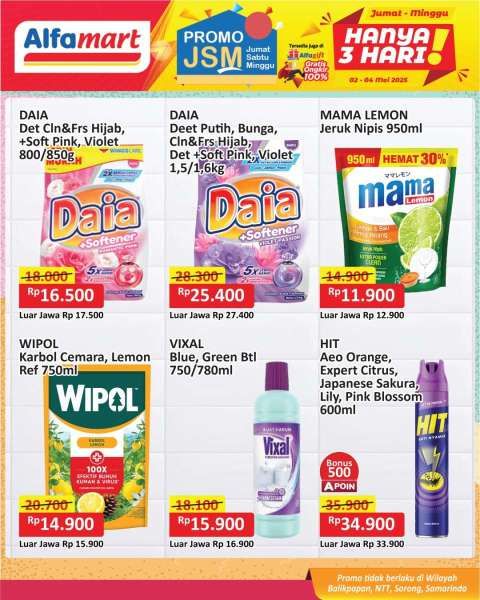 Promo JSM Alfamart 2-4 Mei 2025