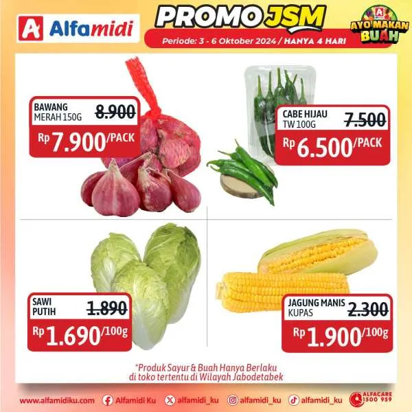 Promo JSM Alfamidi Hanya 4 Hari Periode 3-6 Oktober 2024