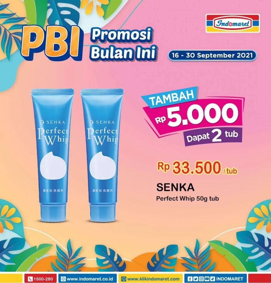 Promo Indomaret Terbaru 16-30 September 2021, Tambah Rp 5000 Dapat 2 Sabun Muka Senka