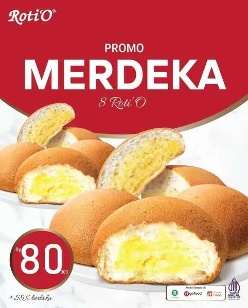 Promo Merdeka RotiO Paket 8