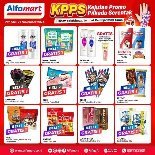 Promo Alfamart Spesial Pilkada Periode 27 November 2024