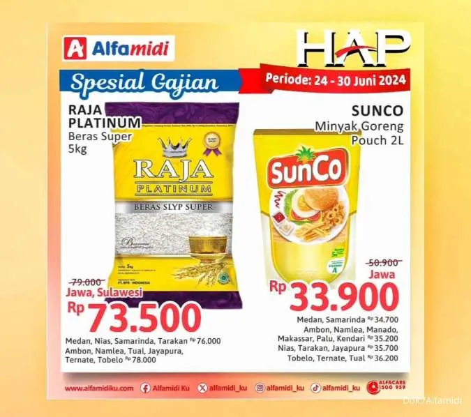 Promo Alfamidi Hemat Satu Pekan Spesial Gajian Periode 24-30 Juni 2024