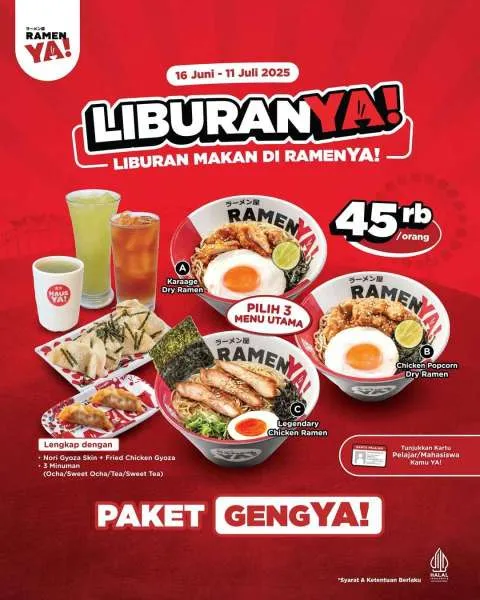 Promo Ramen Ya! Paket GengYA!