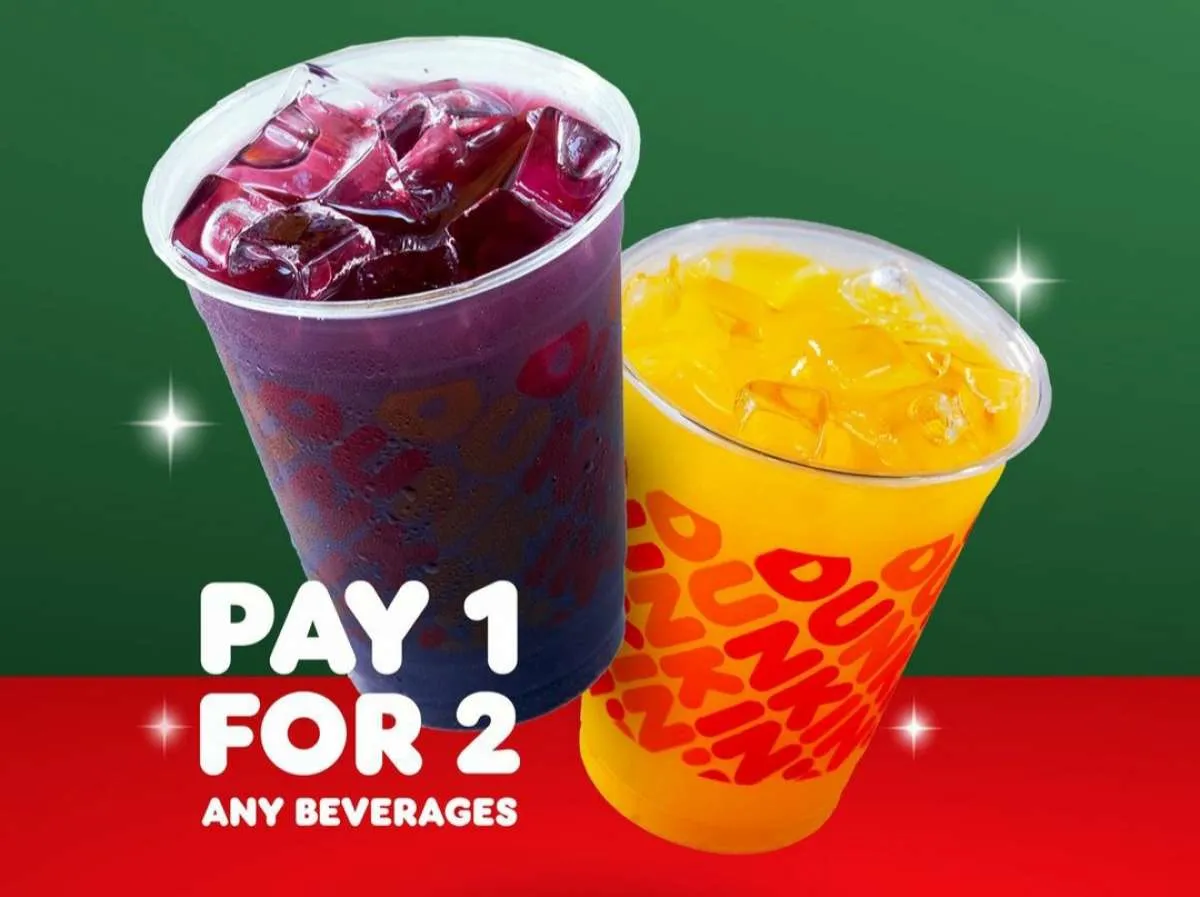 Promo Dunkin 17-19 Desember 2021, Pay 1 For 2 Any Beverage via Kartu BCA & Flazz