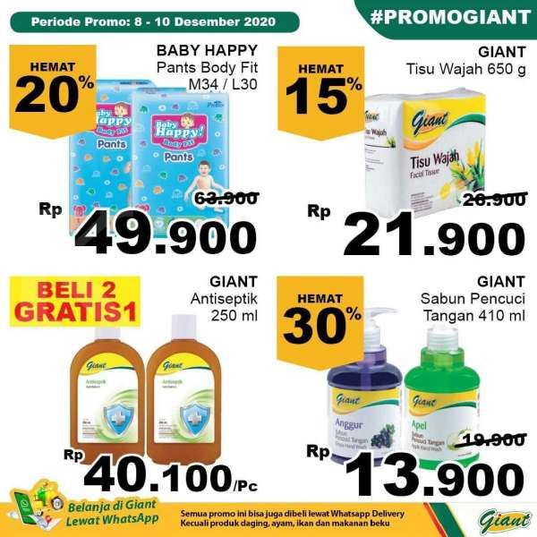 Promo Giant weekday 8-10 Desember 2020 