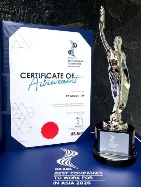 Indosat Ooredoo Meraih HR Asia Award: Best Companies to Work for in ASIA 2020