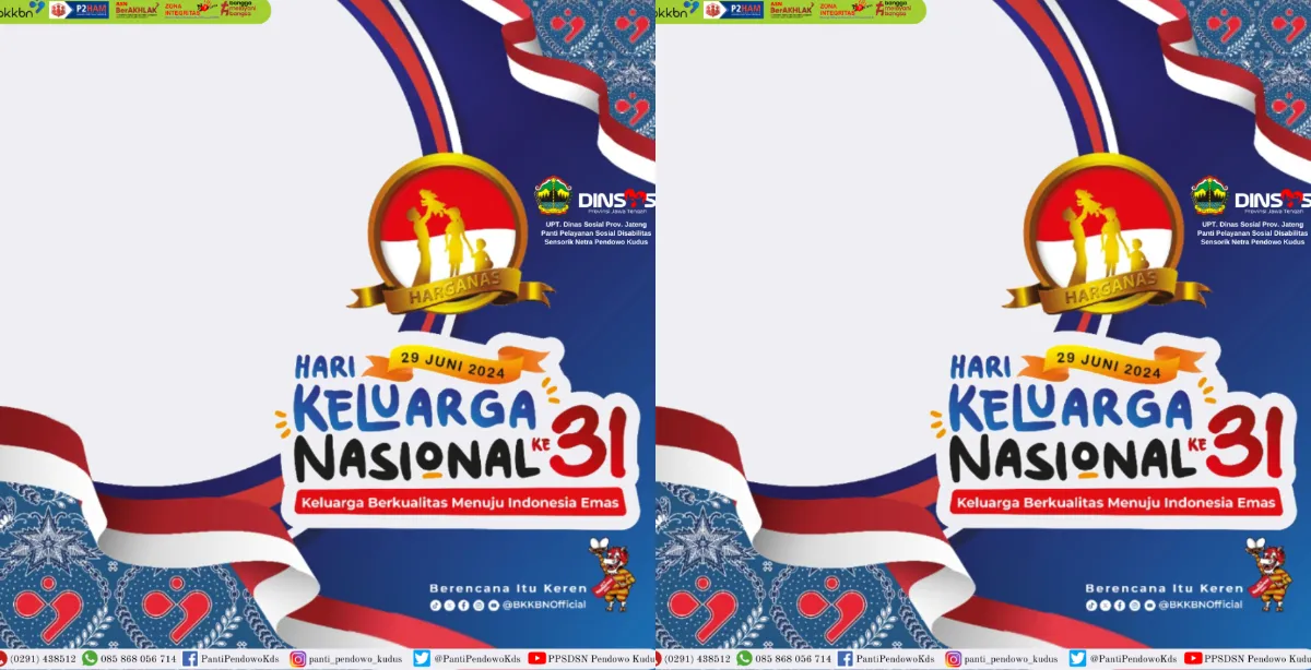 Kumpulan Twibbon Harganas ke 31 Tahun, Peringatan Hari Keluarga Nasional 2024