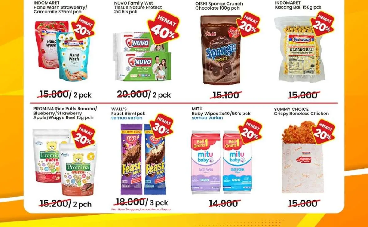 Promo 12.12 di Indomaret & Alfamart, Diskon Sampai 40% & Beli 1 Gratis 1