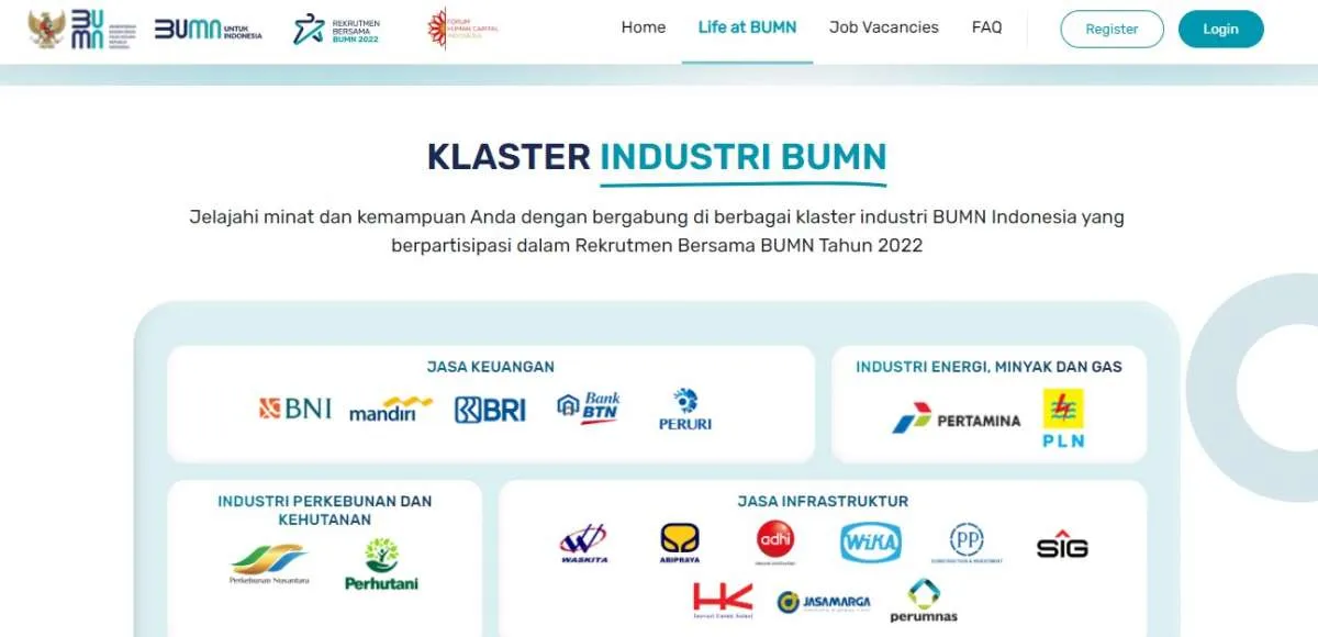 Masih Ada Waktu, Ini Cara Daftar dan Syarat Rekrutmen Bersama BUMN 2022