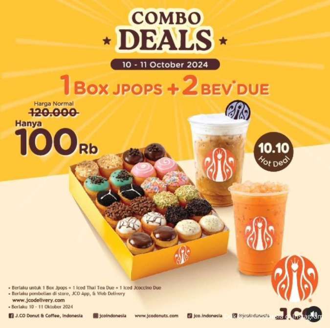 Promo J.CO 10.10 Mulai 10-11 Oktober 2024