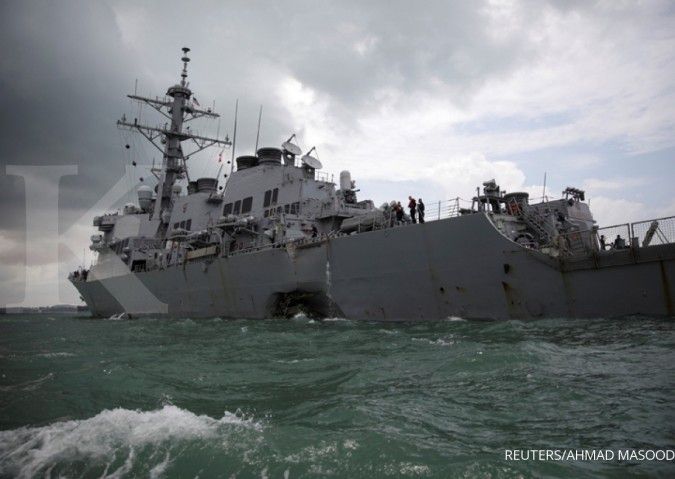 Kedua kalinya dalam satu bulan, kapal perang AS kembali merapat ke Selat Taiwan