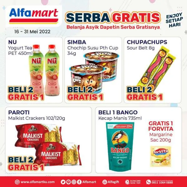 Promo Alfamart Serba Gratis Periode 16-31 Mei 2022