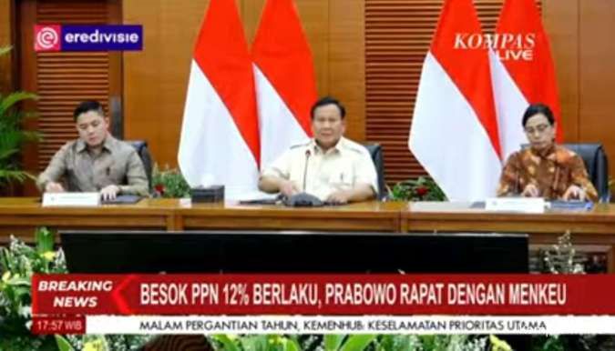 Presiden Prabowo Pastikan Barang dan Jasa Bukan Mewah PPN-nya Tidak Naik