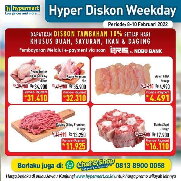 Promo Hypermart Terbaru Berlaku 8-10 Februari 2022