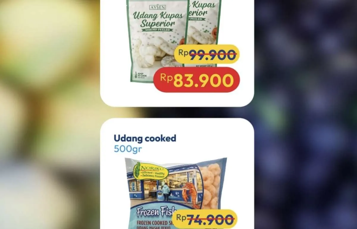 Promo Hypermart Weekday 2-4 Desember 2025, Udang Kupas Frozen Diskon Rp 16.000