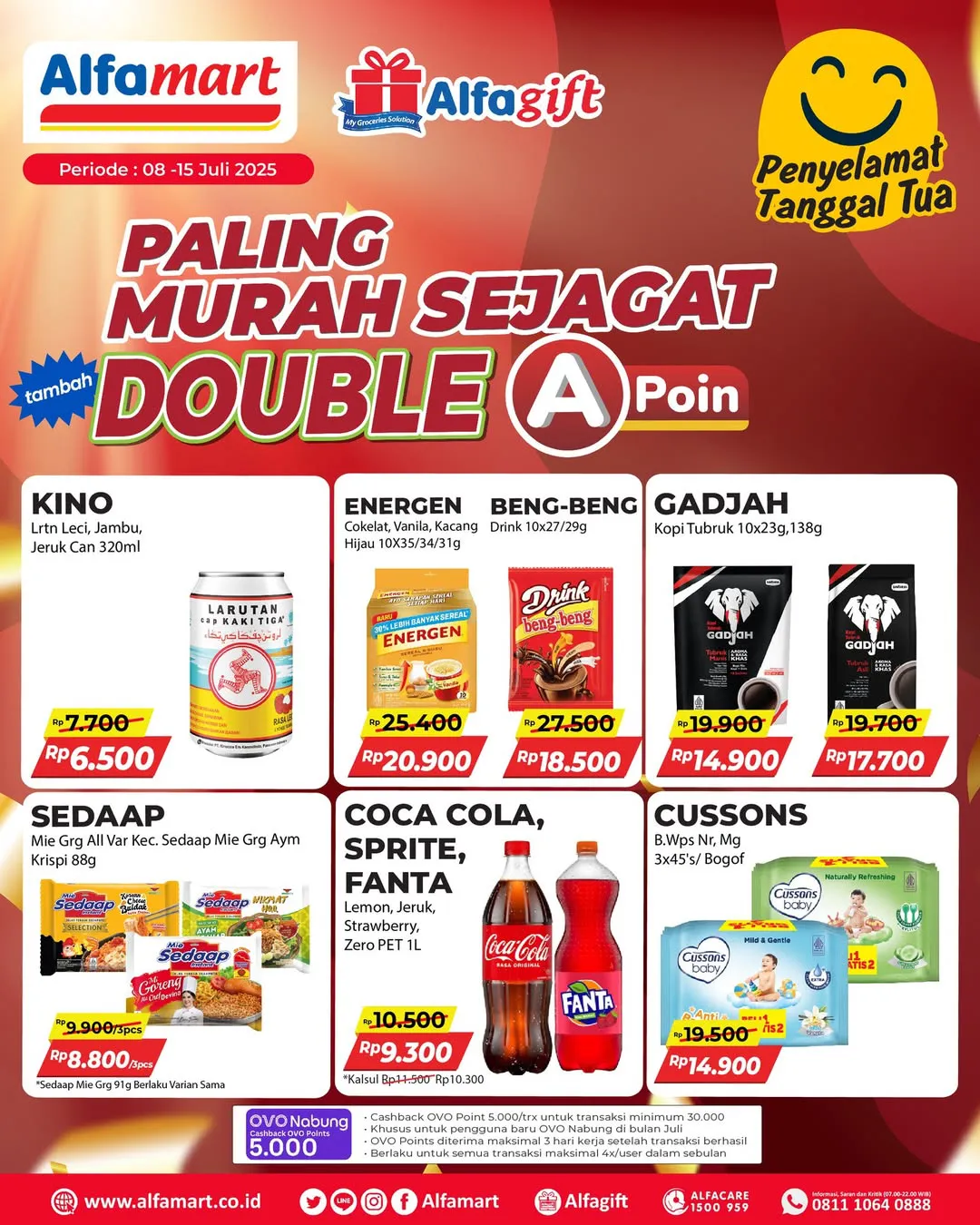 Promo Alfamart Paling Murah Sejagat Periode 8-15 Juli 2025