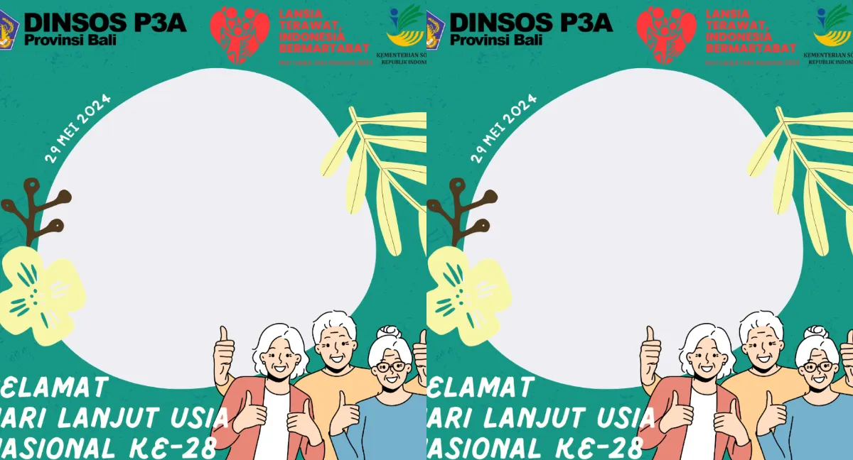 20 Twibbon Hari Lanjut Usia Nasional 2024, Cocok Dijadikan Foto Profil 