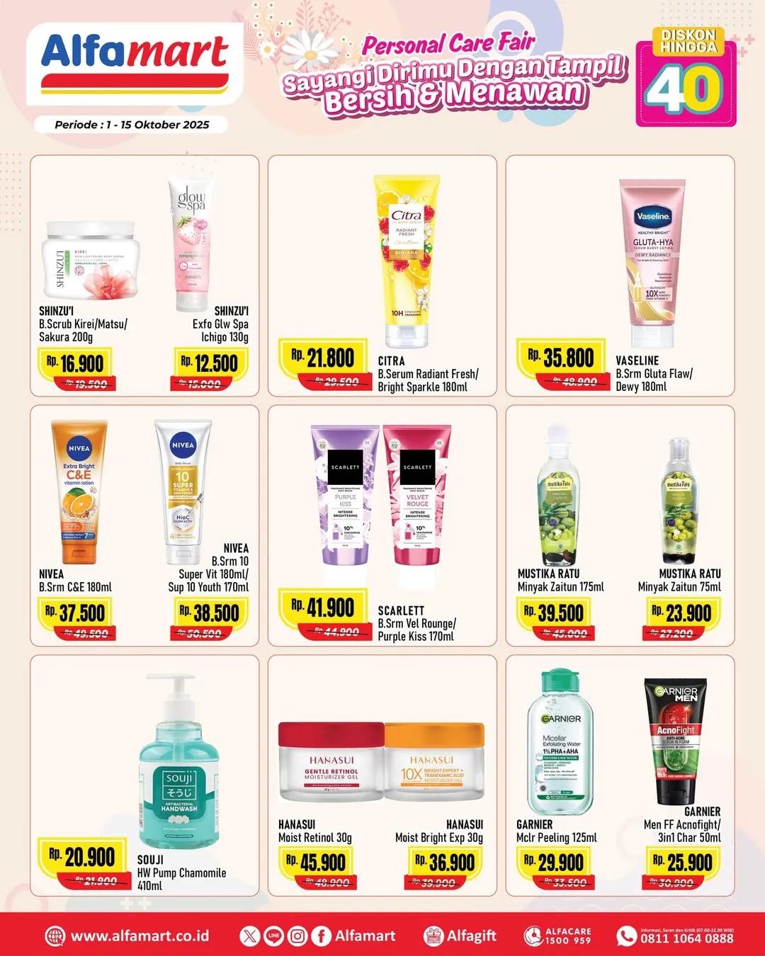 Promo Alfamart Personal Care Fair Periode 1-15 Oktober 2025