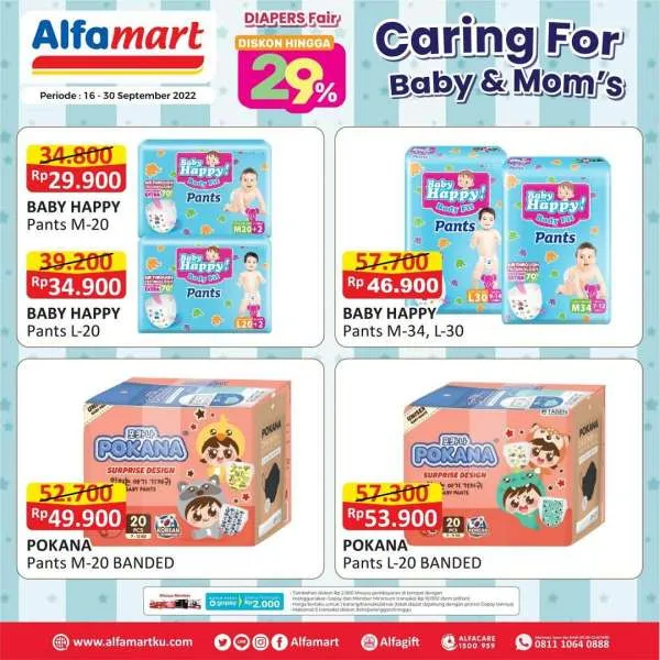 Promo Alfamart Diapers Fair Periode 16-30 September 2022